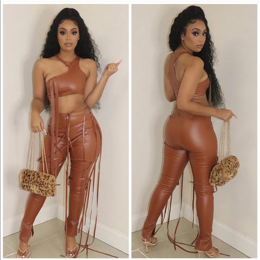 Brown two piece set